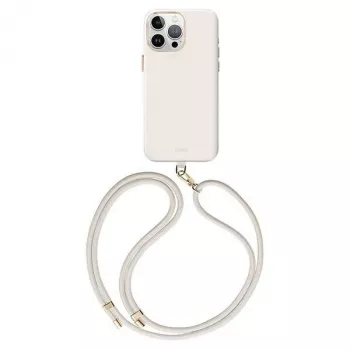 UNIQ Coehl Dėklas, skirtas iPhone 15 Pro Max 6.7 colio, su magnetiniu įkrovimu, spalva: Ivory/Creme