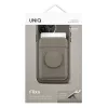 UNIQ Flixa Magnetinė Kortelių Piniginė su Pėdeliu Flint Grey MagSafe