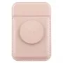 UNIQ Flixa Magnetinė kortelių piniginė su atlenkiama kojelė Blush Pink MagSafe