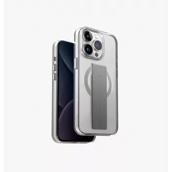 UNIQ Heldro Mag iPhone 15 Pro 6.1 inch MagClick Įkrovimo Dėklas Skaidrus