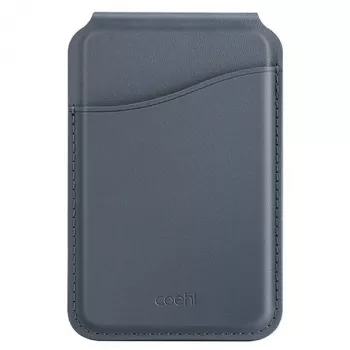 UNIQ Coehl Esme Magnetic Wallet su veidrodžiu ir stovu, skirta Apple iPhone 15 Pro Max, Safyro mėlyna