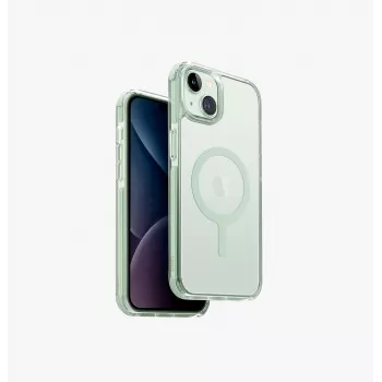 UNIQ Combat Case, skirta iPhone 15 Plus / 14 Plus 6,7 colio, Maglick Charging, Cool Mint