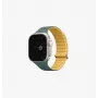 UNIQ Revix Evo Reversible Magnetic Silicone Strap for Apple Watch Series 1/2/3/4/5/6/7/8/9/SE/SE2/SE3/Ultra/Ultra2/Ultra3 42/44/45/49mm Viridian Green / Burnt Yellow