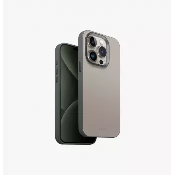 UNIQ Lyden DS MagClick Įkrovimo Dėklas, skirtas iPhone 15 Pro 6,1 colio, Dramblio Kaulo / Kerpių Žalia