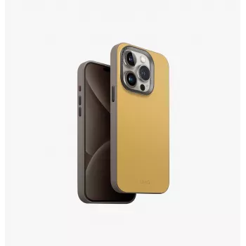 UNIQ Lyden DS MagClick apsauginis dėklas su įkrovimu, skirtas iPhone 15 Pro 6.1 colio, Washed Blue-Black