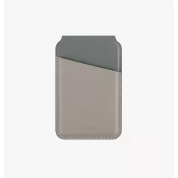 UNIQ Lyden DS Magnetinė piniginė su RFID ir telefono stovu Ivory/Lichen Green