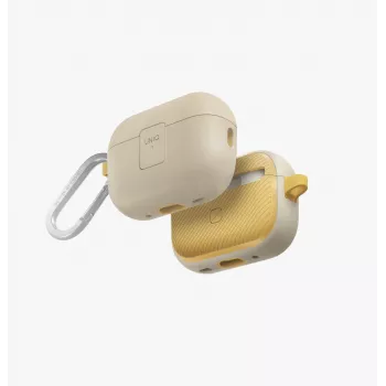 UNIQ Clyde Lock Case, skirtas AirPods Pro 2 (2022/2023) – Dramblio kaulo/Kanarų geltona