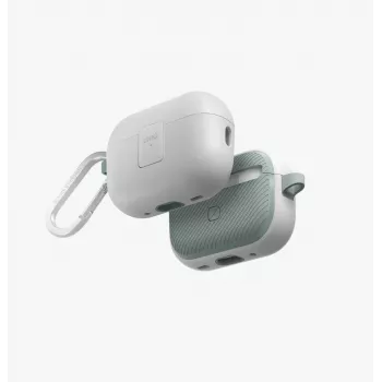 UNIQ Clyde Lock Case, skirtas AirPods Pro 2 (2022/2023) – balandžio balta / švelniai mėtų