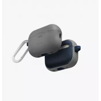UNIQ Clyde Lock Case, skirtas AirPods Pro 2 (2022/2023) - Chalk Grey / Marine Blue