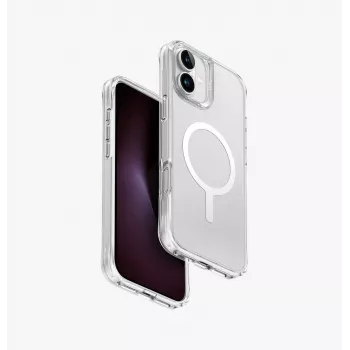 UNIQ LifePro Xtreme Dėklas, skirtas iPhone 16 Plus 6,7 colio, MagClick įkrovimas, matinis permatomas