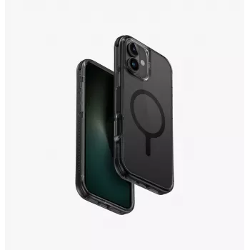 UNIQ Combat Case, skirtas iPhone 16 Plus 6,7 colio, Magclick įkrovimui, anglies juoda