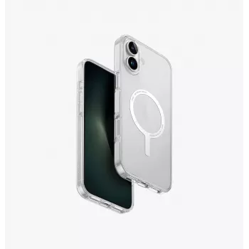 UNIQ Clario Dėklas, skirtas iPhone 16 Plus 6.7 colio, Magclick įkrovimui, permatomas
