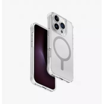 UNIQ LifePro Xtreme MagClick Dėklas, skaidriai pilkas, iPhone 16 Pro 6,3 col.