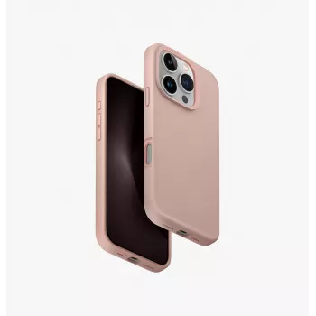 UNIQ Lino Hue iPhone 16 Pro 6.3 inch Magclick Įkrovimo Dėklas Rožinis