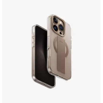 UNIQ Heldro Max Dėklas, skirtas iPhone 16 Pro 6,3 colio, MagClick įkrovimui, Taupe Gold