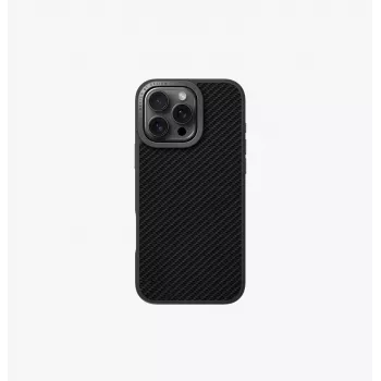 UNIQ Keva Max Magclick apsauginis dėklas, skirtas iPhone 16 Pro 6,3 colio – Black Carbon