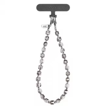 UNIQ Coehl Candy Gem Handstrap Silver Sparkling – Universalus telefono riešo dirželis