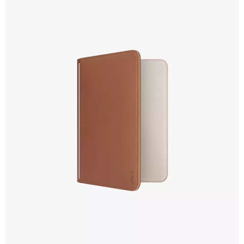 UNIQ Belmont Passport Holder su Apple Find My ir RFID blokavimu, pilkai mėlyna