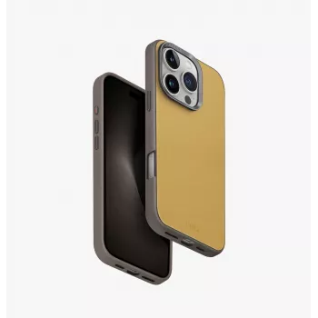 UNIQ Lyden DS Magclick apsauginis dėklas su įkrovimu, skirtas Apple iPhone 16 Pro 6,3 colio, Caramel/Ivory