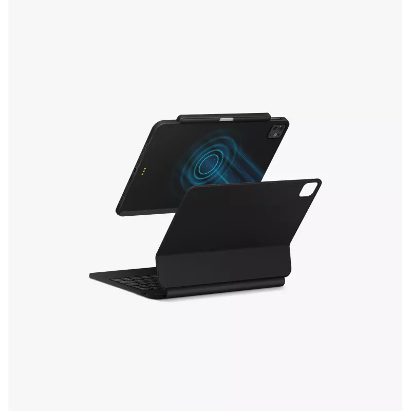 UNIQ Axel Folio Case, skirta iPad Pro 11 colių M4 2024 / M5 2025, Black Ebony