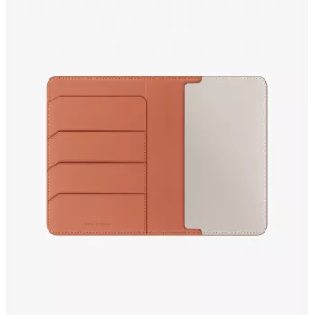 UNIQ Belmont RFID Blocking Passport Case Terracotta Ivory