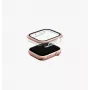 UNIQ Voute apsauginis dėklas su ekrano apsauga, skirta Apple Watch Series 10/11 46mm, grūdintas stiklas, rožinis auksas