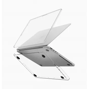 UNIQ Vero kietas korpusas, skirtas MacBook Pro 14 colių (M1 2021, M2 2023, M3 2023, M4 2024, M5 2025/2026) – permatomas