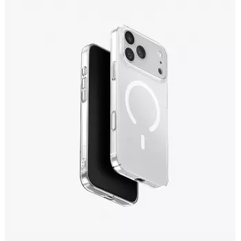 UNIQ Airsuit Dėklas, skirtas iPhone 17 Pro Max, MagClick įkrovimui, juodas
