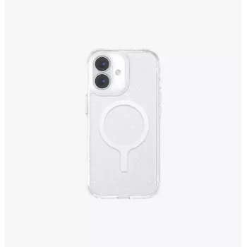 UNIQ LifePro Xtreme MagClick Įkrovimo Dėklas, iPhone 15 Pro Max, Skaidrus Blizgučiai