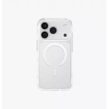 UNIQ LifePro Xtreme Dėklas, skirtas iPhone 15 Pro Max, MagClick įkrovimas, permatomas su blizgučiais