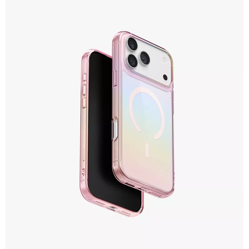 UNIQ Iridescia dėklas, skirtas Apple iPhone 17 Pro Max, Magclick įkrovimui, Midnight Quartz