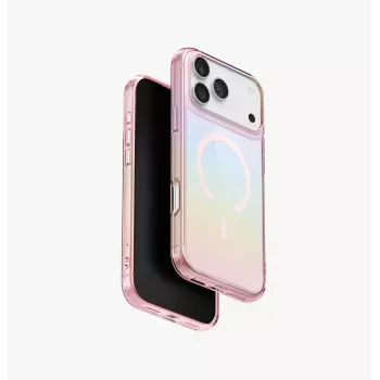 UNIQ Iridescia Dėklas, skirtas Apple iPhone 17 Pro Max, MagClick įkrovimui, Pink Prism