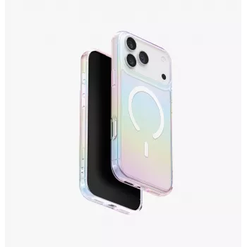 UNIQ Iridescia Dėklas, skirtas Apple iPhone 17 Pro Max, MagClick įkrovimui, Pink Prism