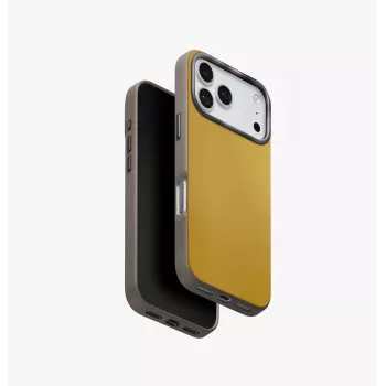 UNIQ Lyden DS Dėklas, skirtas iPhone 17 Pro, MagClick įkrovimui, geltonai pilkas