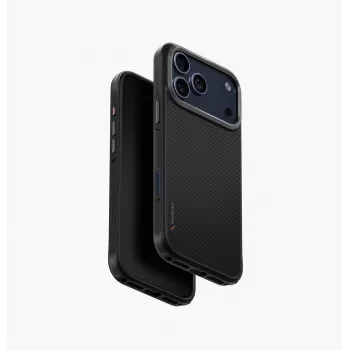 UNIQ Keva dėklas, skirtas iPhone 17 Pro Max, MagClick įkrovimui, juodas