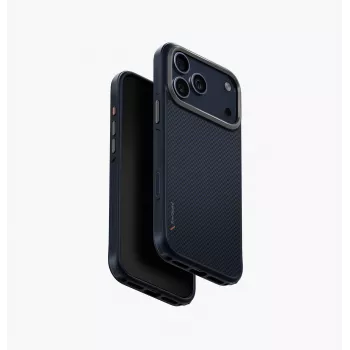 UNIQ Keva dėklas, skirtas iPhone 17 Pro Max, MagClick įkrovimui, juodas