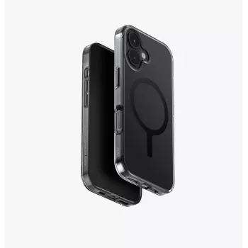 UNIQ Clario Dėklas, skirtas iPhone 15 Pro Max, MagClick įkrovimui, Juodas