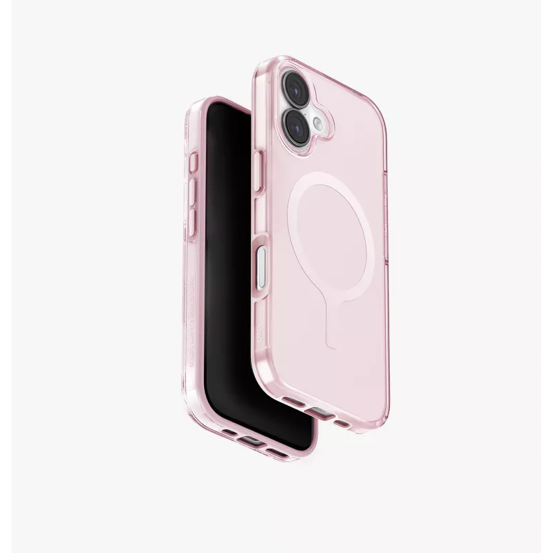 UNIQ Clario Dėklas, skirtas iPhone 15 Pro Max, MagClick įkrovimui, Juodas