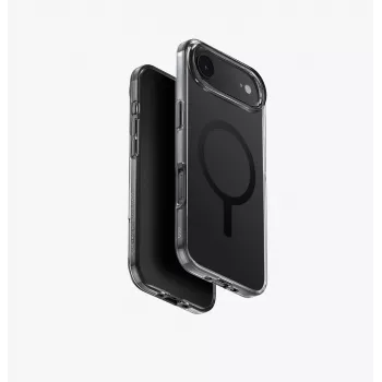 UNIQ Clario Dėklas, skirtas iPhone 15 Pro Max, MagClick Įkrovimas, Juodas