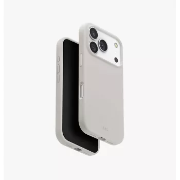 UNIQ Lino Dėklas, skirtas iPhone 15 Pro Max, MagClick įkrovimui, Oranžinis