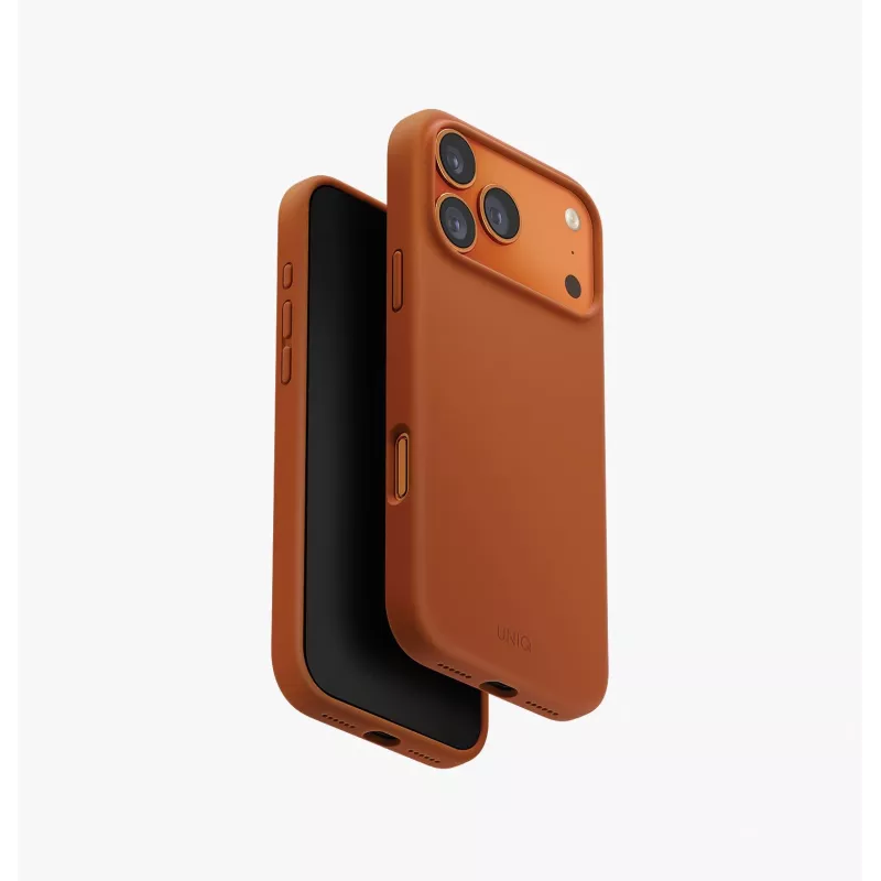 UNIQ Lino Dėklas, skirtas iPhone 15 Pro Max, Magclick įkrovimui, pilkas