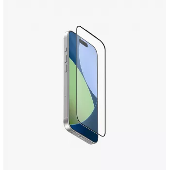UNIQ Optix Matte grūdinto stiklo ekrano apsauga, skirta Apple iPhone 17 / 16 Pro, matinė (anti-blizgesio), 9H kietumas, 0,33 mm, 1 vnt.