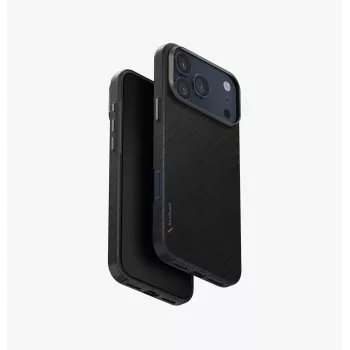 UNIQ Keva EDGE Dėklas, skirtas iPhone 17 Pro Max, MagClick įkrovimui, juodas