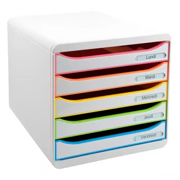 Exacompta BIG-BOX PLUS Office Harlequin stalčių blokas, 347 x 278 x 271 mm (309913D)