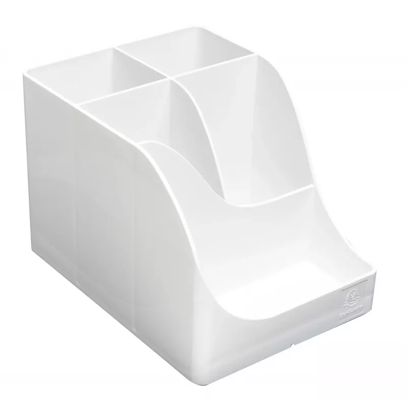 Exacompta Pen Wave AutentiK Pen Holder 5 Compartments White