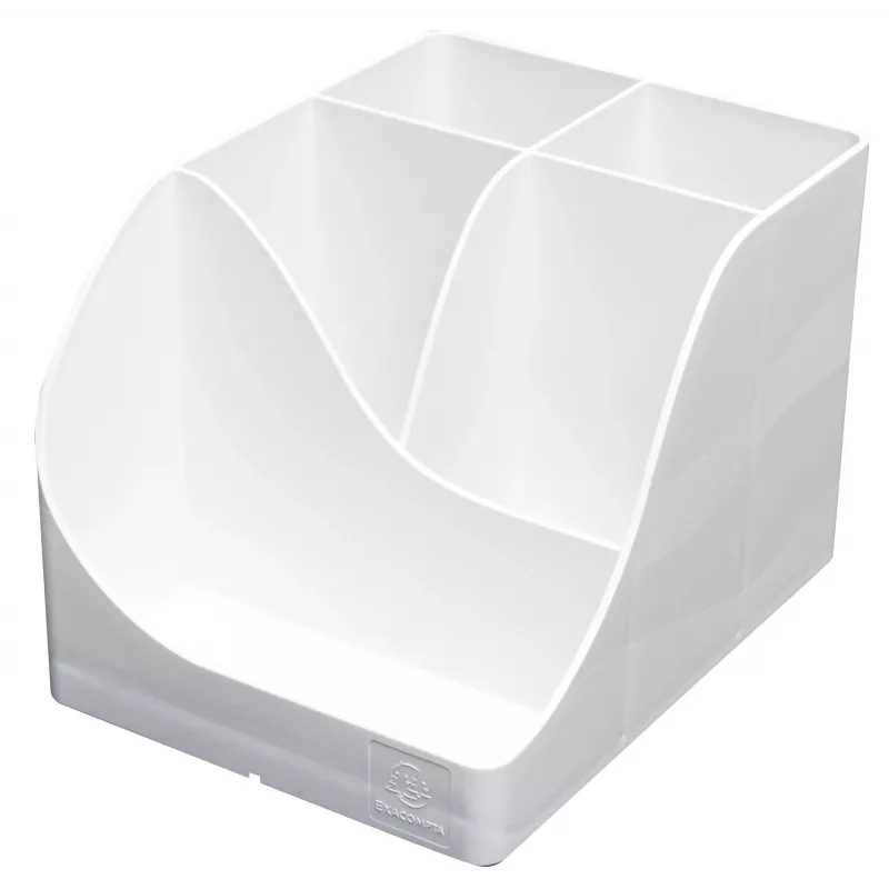 Exacompta Pen Wave AutentiK Pen Holder 5 Compartments White