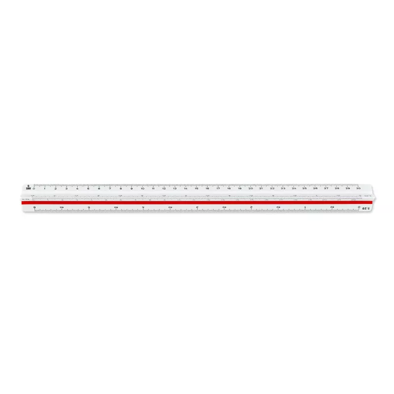 ARISTO Triangular Scale Ruler D-Profile White 30 cm (AR23703EB)