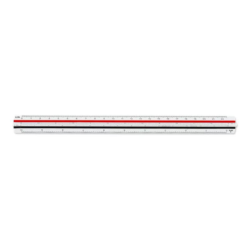 ARISTO Triangular Scale Ruler D-Profile White 30 cm (AR23703EB)