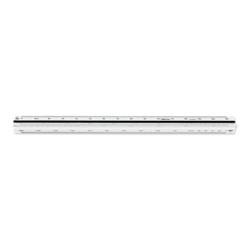 ARISTO Triangular Scale Ruler C, White (AR23705EB)