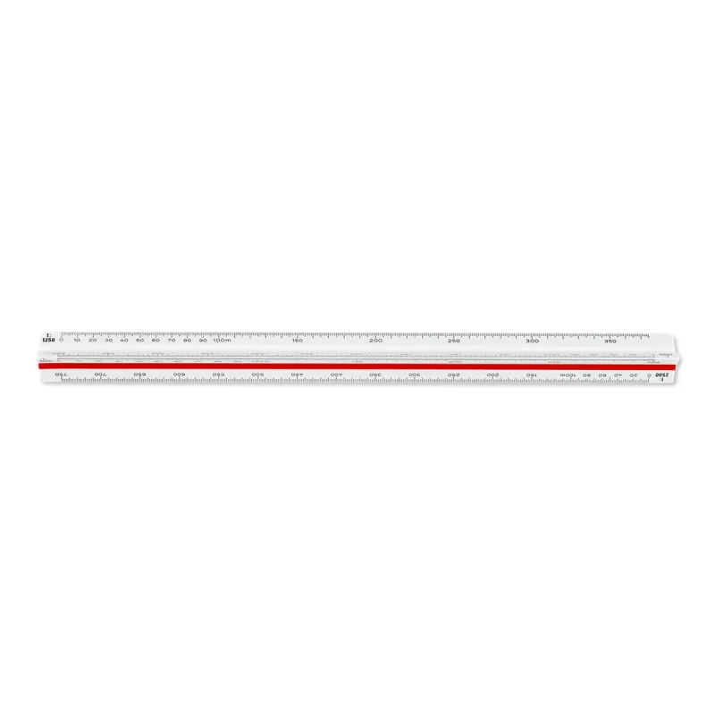ARISTO Triangular Scale Ruler C, White (AR23705EB)